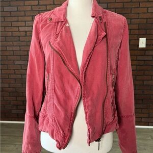 Pink Biker Jacket Super‎ Soft
